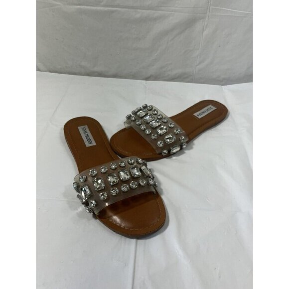 STEVE MADDEN Acasia Embellished Sandals  Slip On Sandals Sz 7.5 - Picture 11 of 16